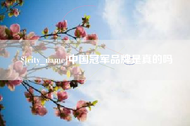 马鞍山中国冠军品牌是真的吗