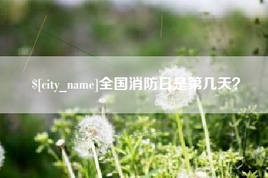 马鞍山全国消防日是第几天？