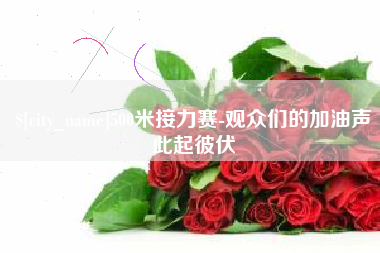 马鞍山500米接力赛-观众们的加油声此起彼伏