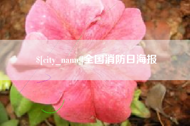 马鞍山全国消防日海报