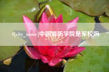 马鞍山中国消防学院是军校吗