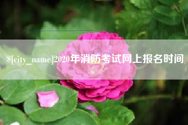 马鞍山2020年消防考试网上报名时间