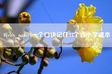 马鞍山一个口诀记住34个省小学课本