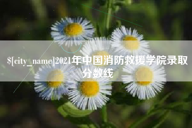马鞍山2021年中国消防救援学院录取分数线