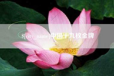 马鞍山中国十九枚金牌