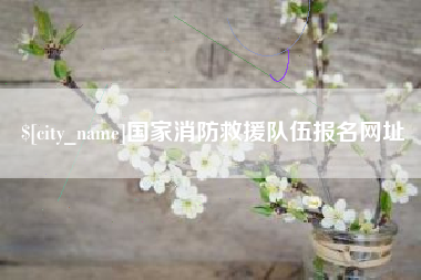 马鞍山国家消防救援队伍报名网址