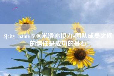马鞍山5000米滑冰接力-团队成员之间的信任是成功的基石