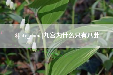 马鞍山九宫为什么只有八卦
