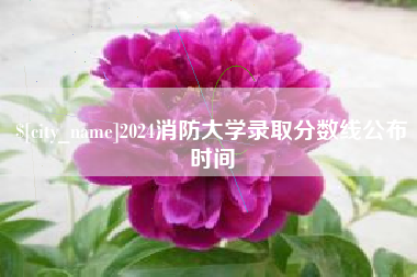 马鞍山2024消防大学录取分数线公布时间