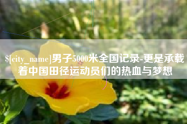 马鞍山男子5000米全国记录-更是承载着中国田径运动员们的热血与梦想