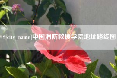 马鞍山中国消防救援学院地址路线图