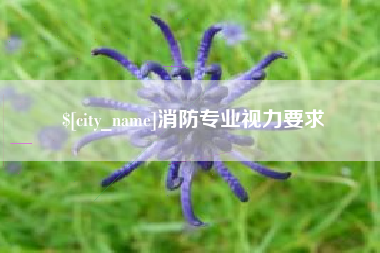 马鞍山消防专业视力要求