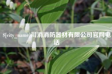 马鞍山川消消防器材有限公司官网电话