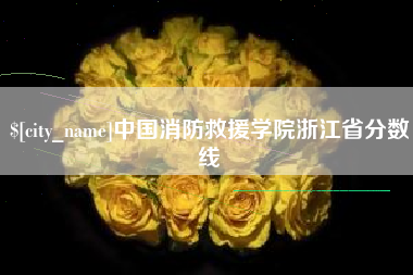 马鞍山中国消防救援学院浙江省分数线
