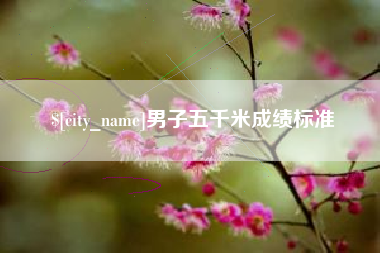 马鞍山男子五千米成绩标准