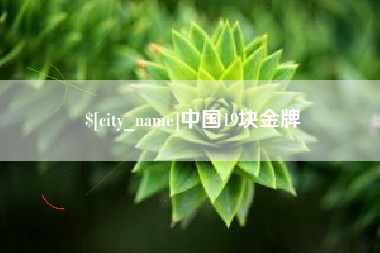 马鞍山中国19块金牌