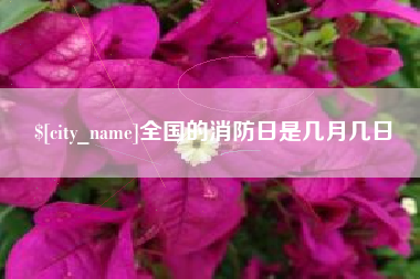 马鞍山全国的消防日是几月几日