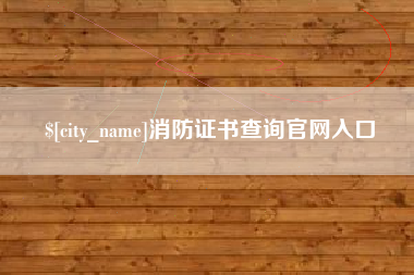 马鞍山消防证书查询官网入口