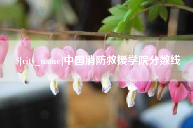 马鞍山中国消防救援学院分数线